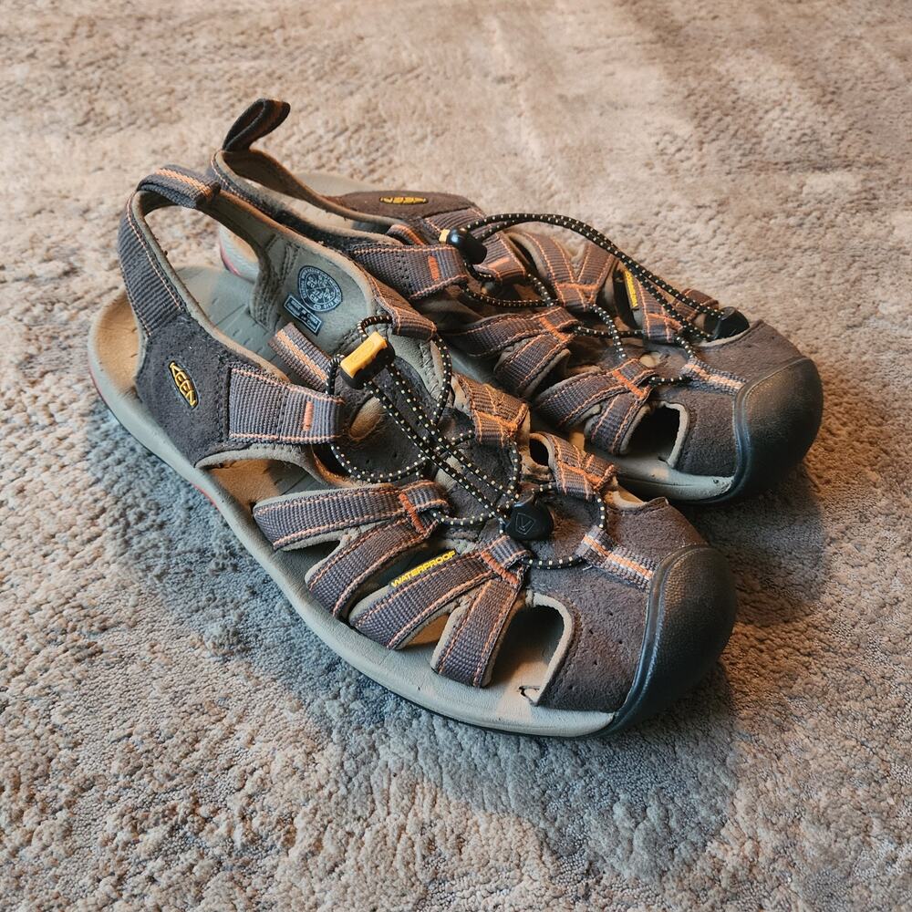 Keen Kanyon Men's Size 9.5 Sandals Brown Orange 1002133 River Water Shoes
